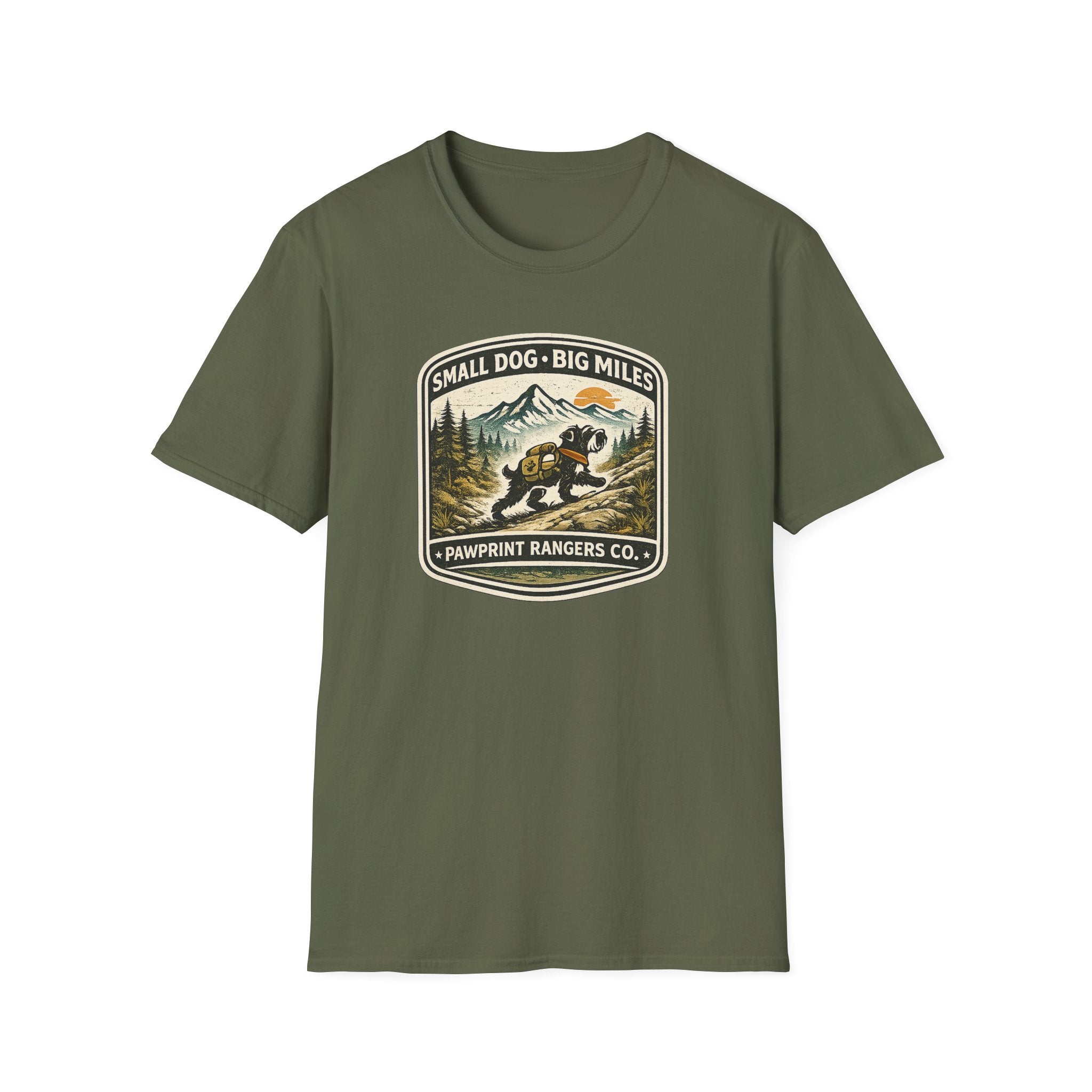 Small Dog Big Miles Pawprint Rangers Co. T-Shirt