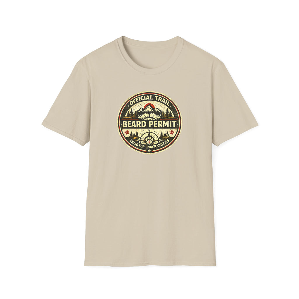 Official Trail Beard Permit Valid For Snack Checks T-Shirt