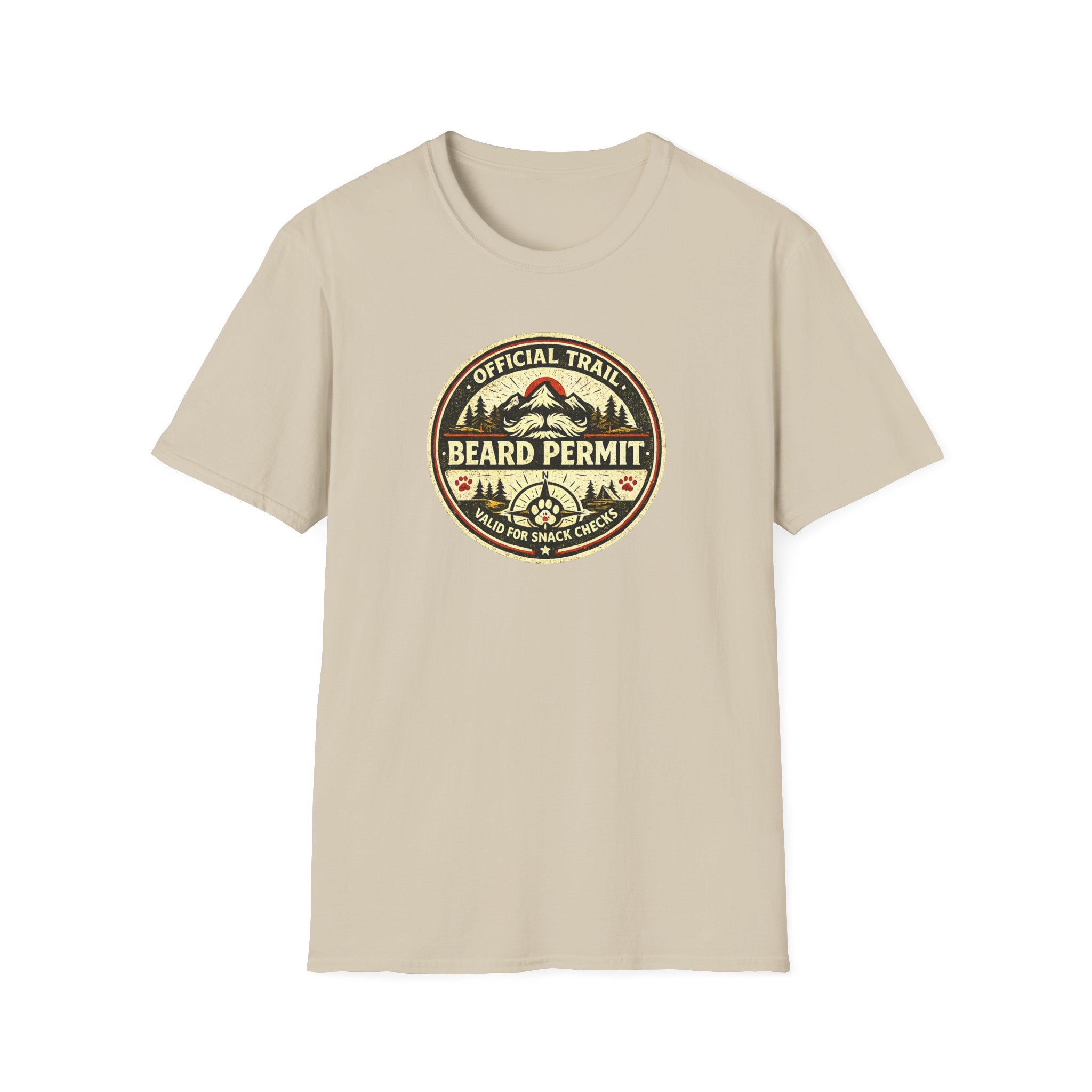 Official Trail Beard Permit Valid For Snack Checks T-Shirt