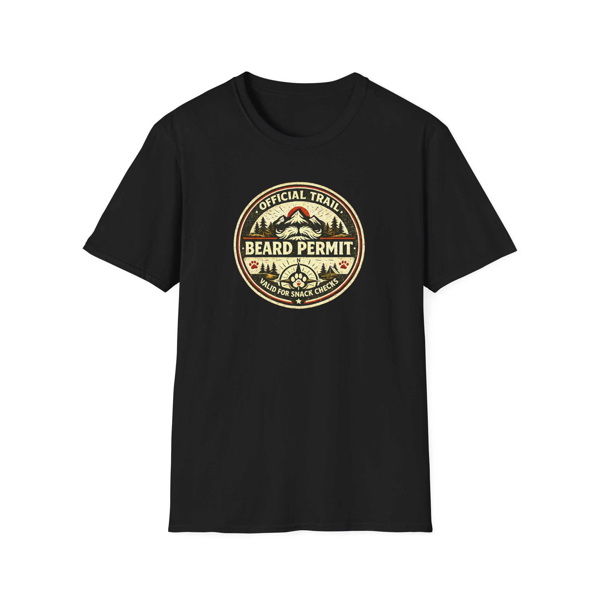 Official Trail Beard Permit Valid For Snack Checks T-Shirt