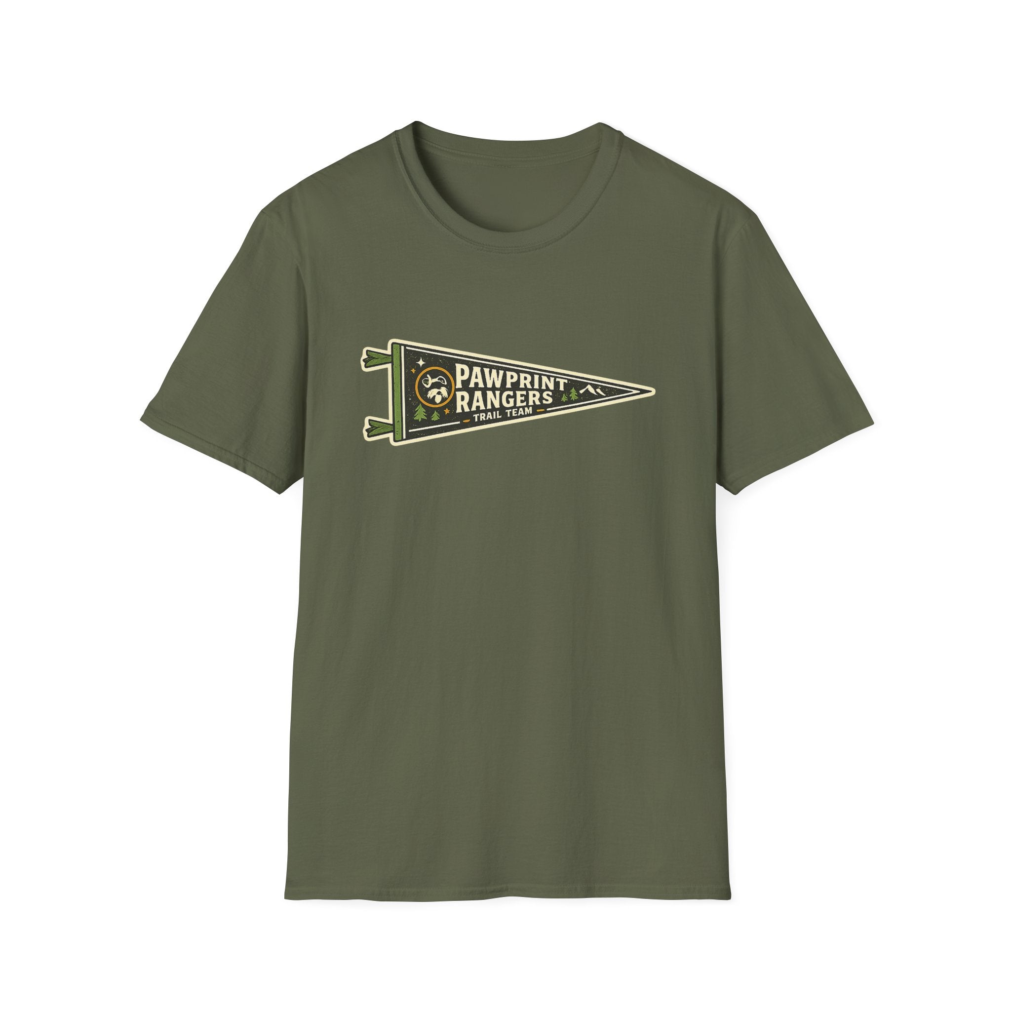 Pawprint Rangers Trail Team Banner T-Shirt