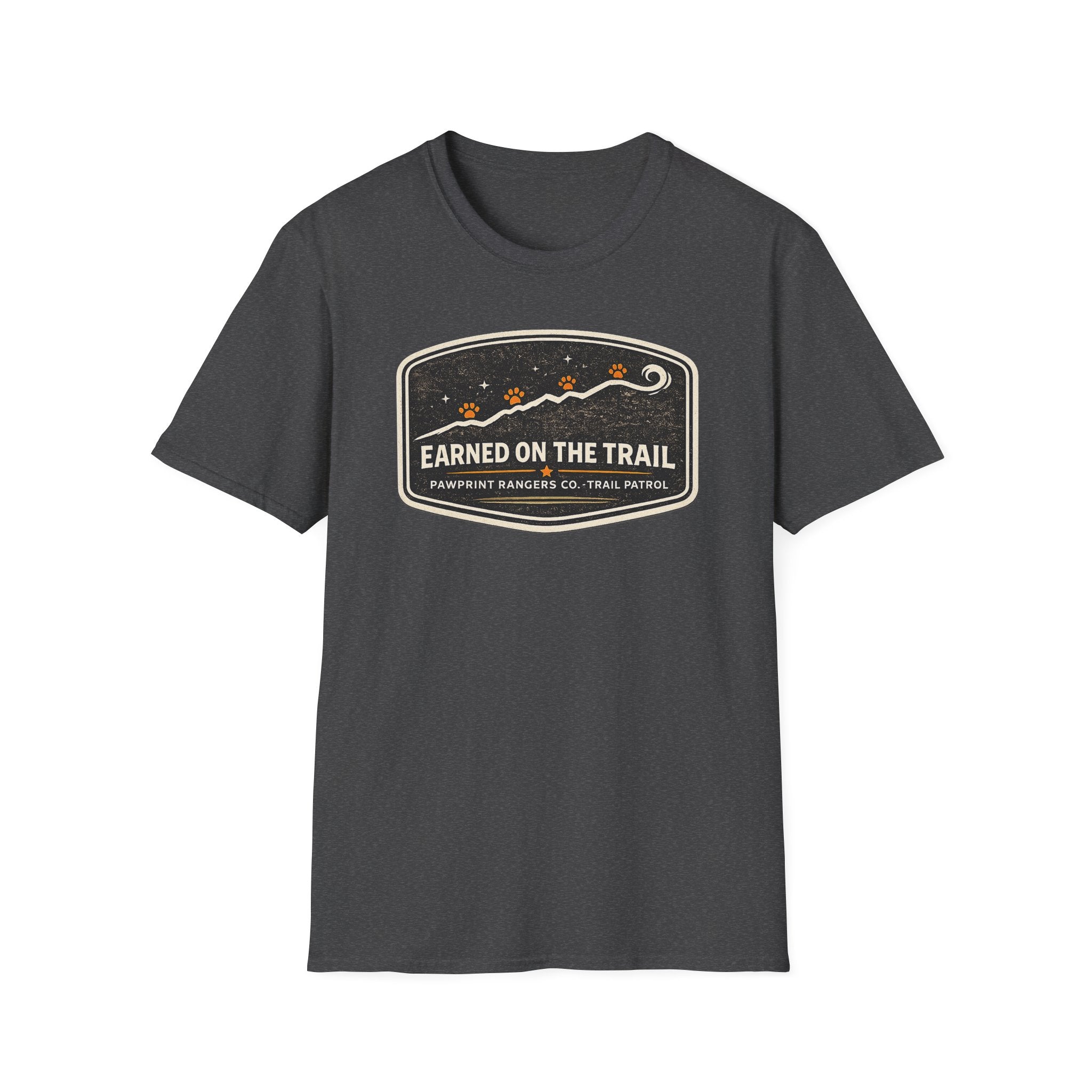 Earned On The Trail Pawprint Rangers Co. Trail Patrol T-Shirt