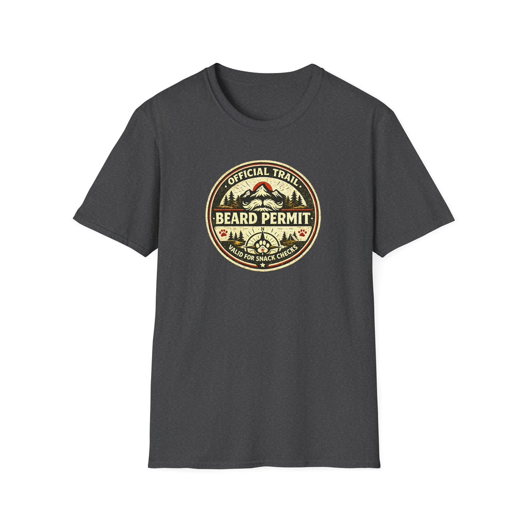 Official Trail Beard Permit Valid For Snack Checks T-Shirt