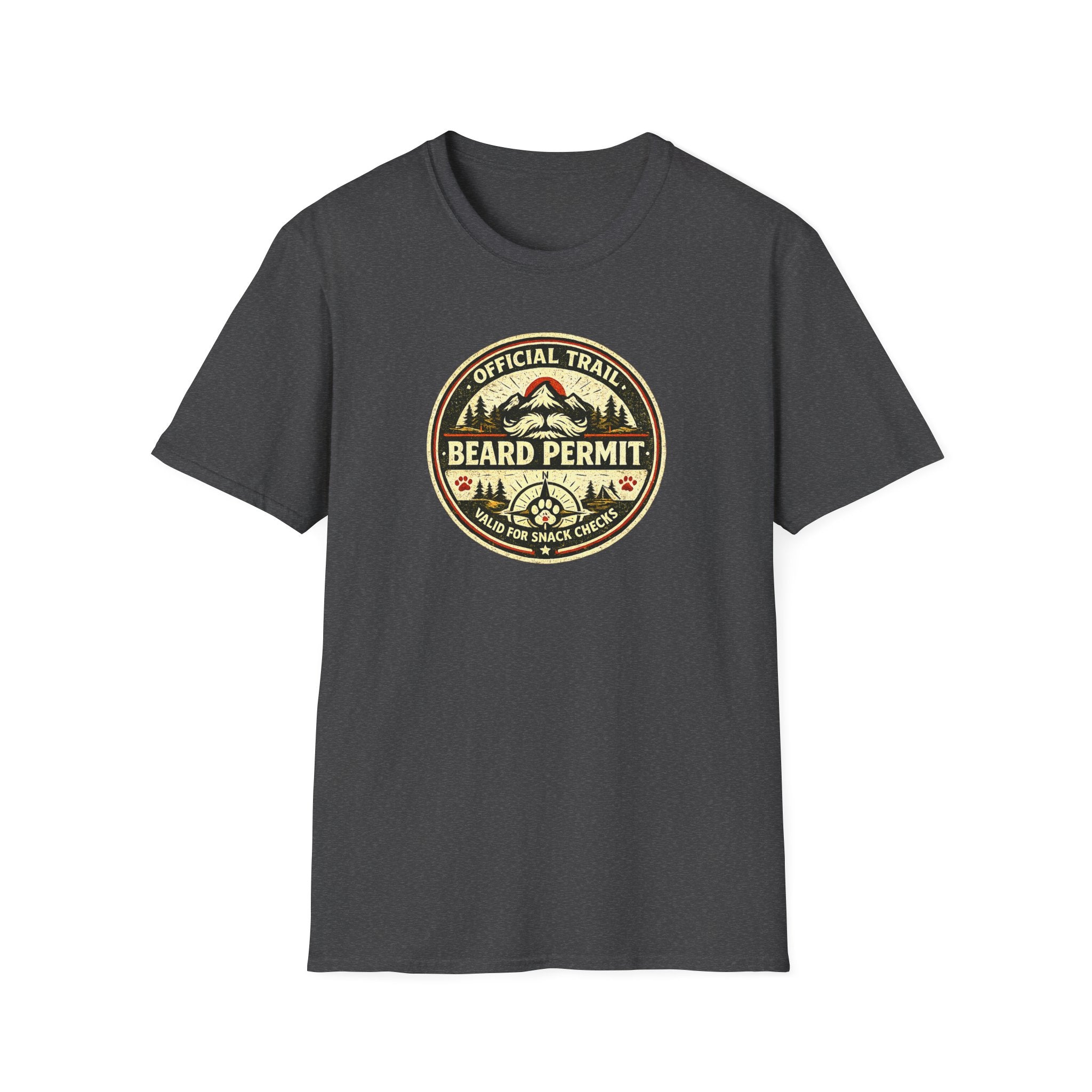 Official Trail Beard Permit Valid For Snack Checks T-Shirt