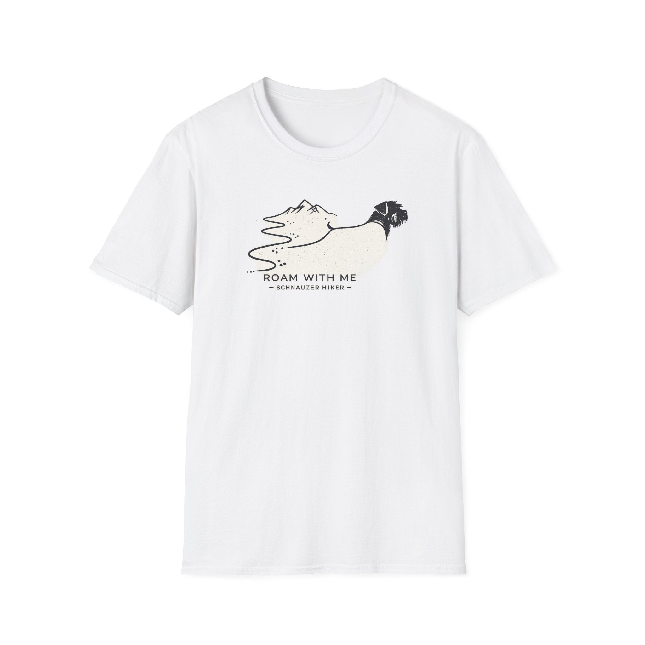 Roam With Me Schnauzer Hiker T-Shirt