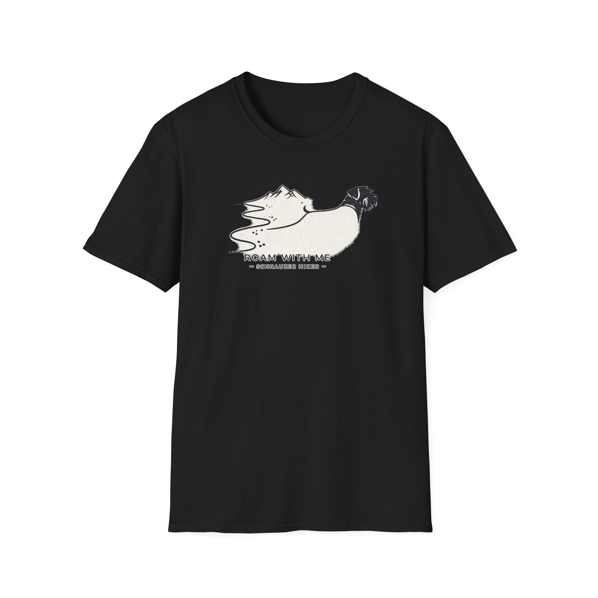 Roam With Me Schnauzer Hiker T-Shirt
