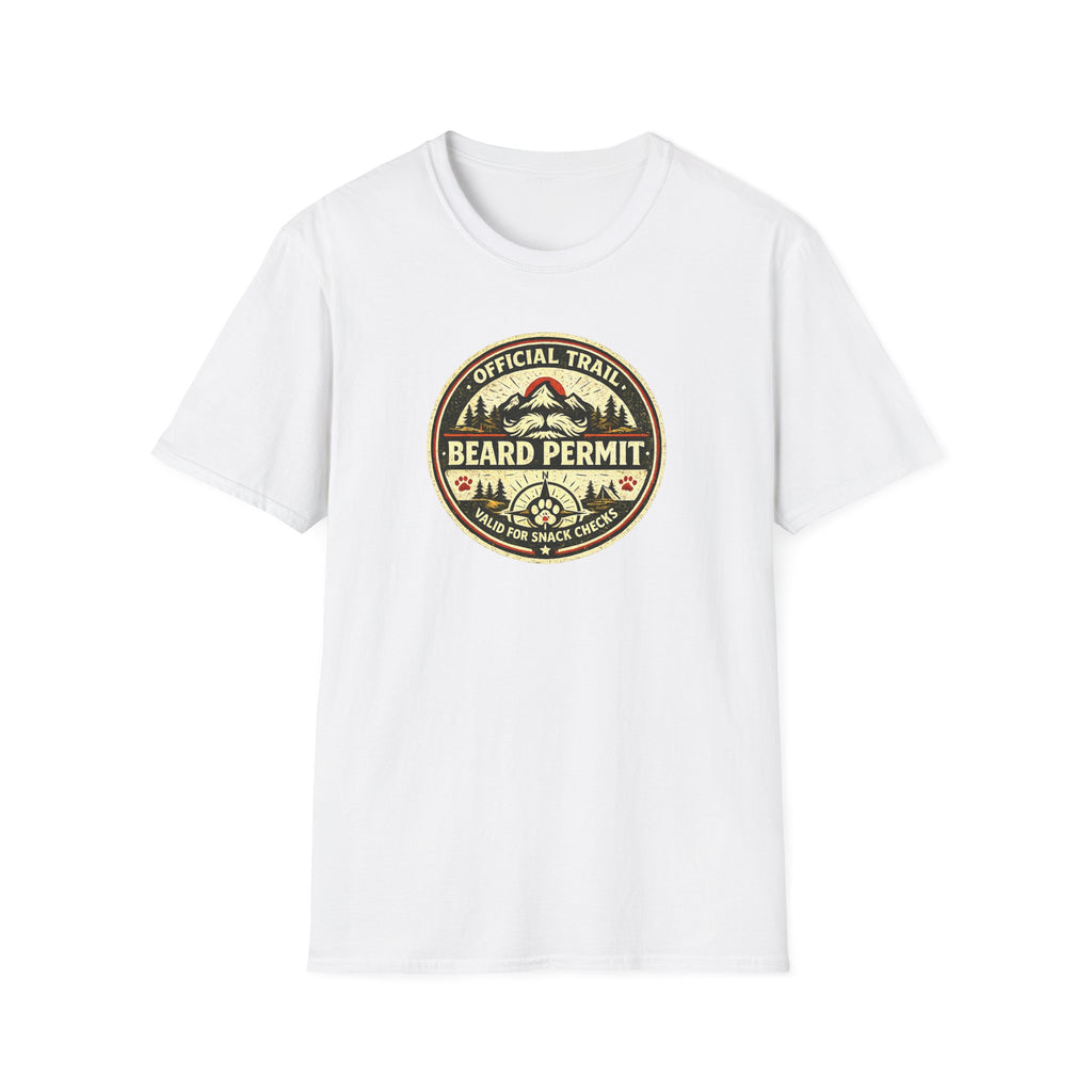 Official Trail Beard Permit Valid For Snack Checks T-Shirt
