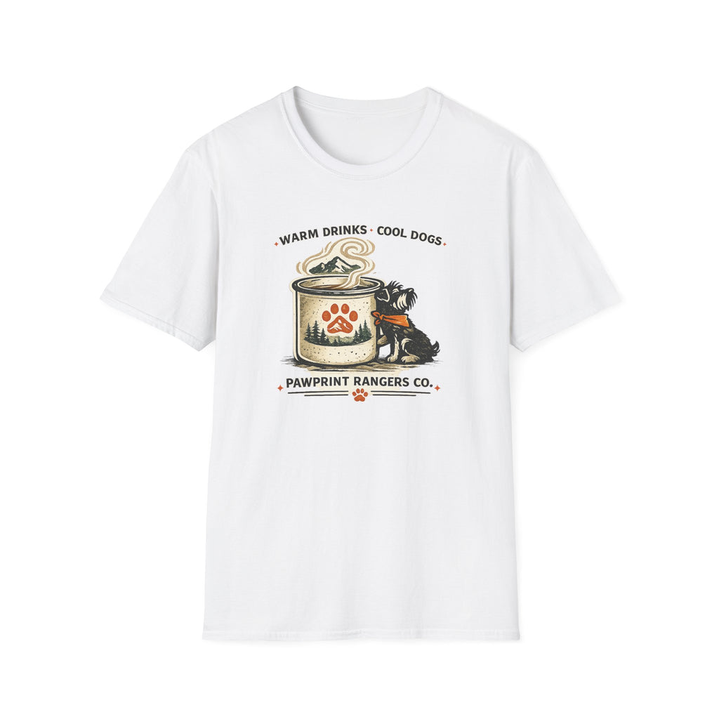Warm Drinks Cool Dogs Pawprint Rangers Co. T-Shirt