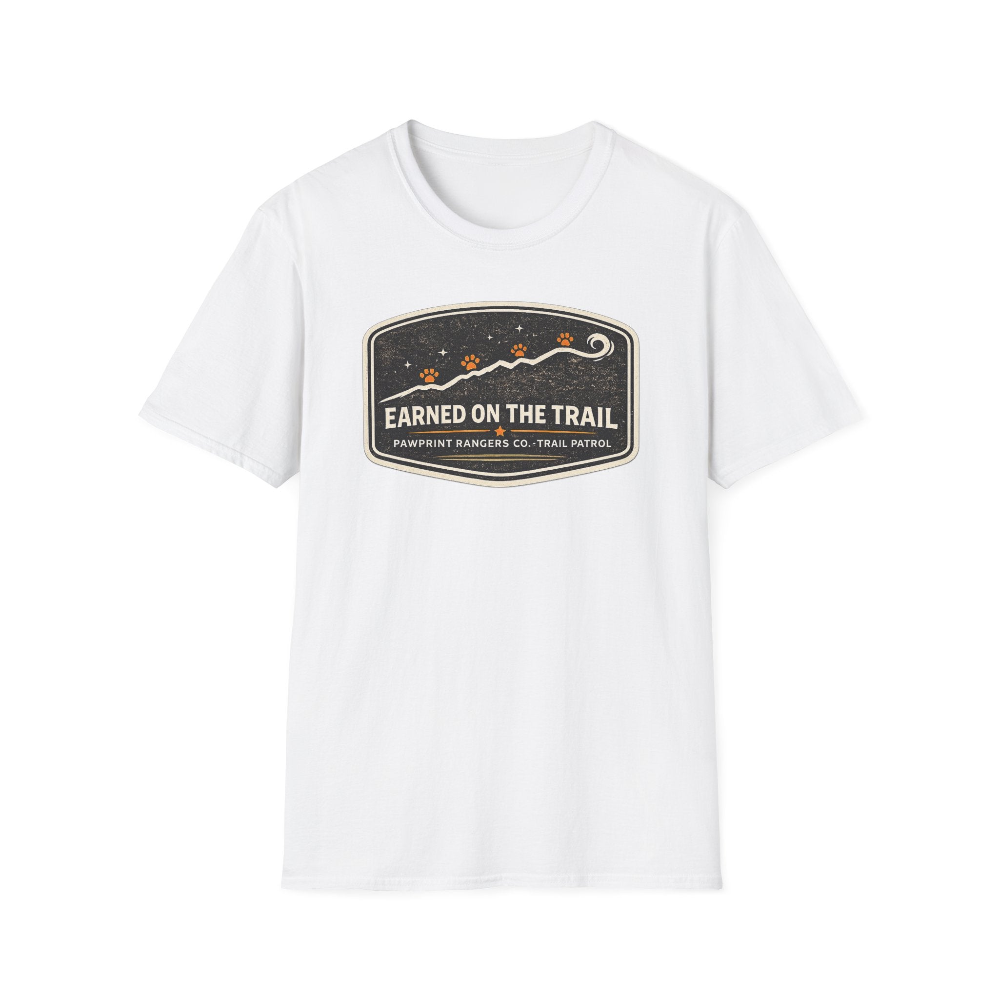 Earned On The Trail Pawprint Rangers Co. Trail Patrol T-Shirt