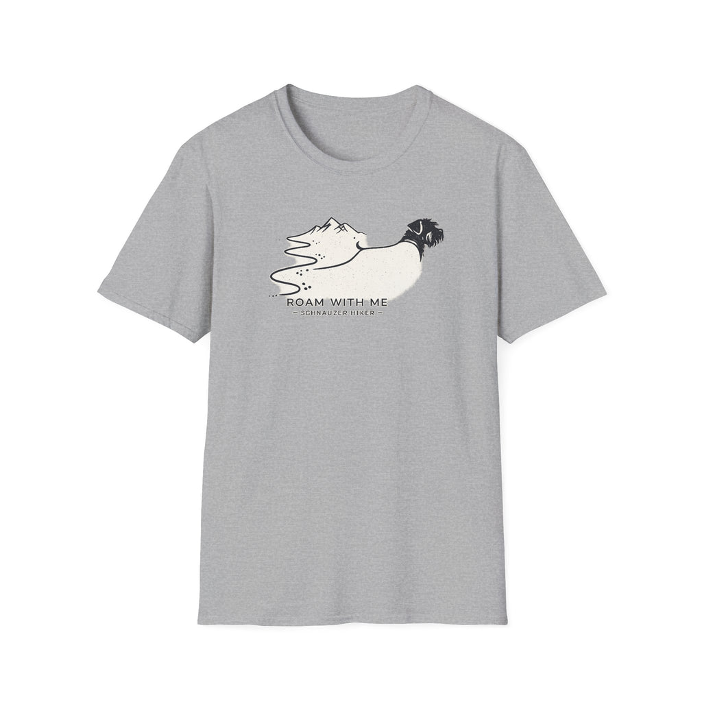Roam With Me Schnauzer Hiker T-Shirt