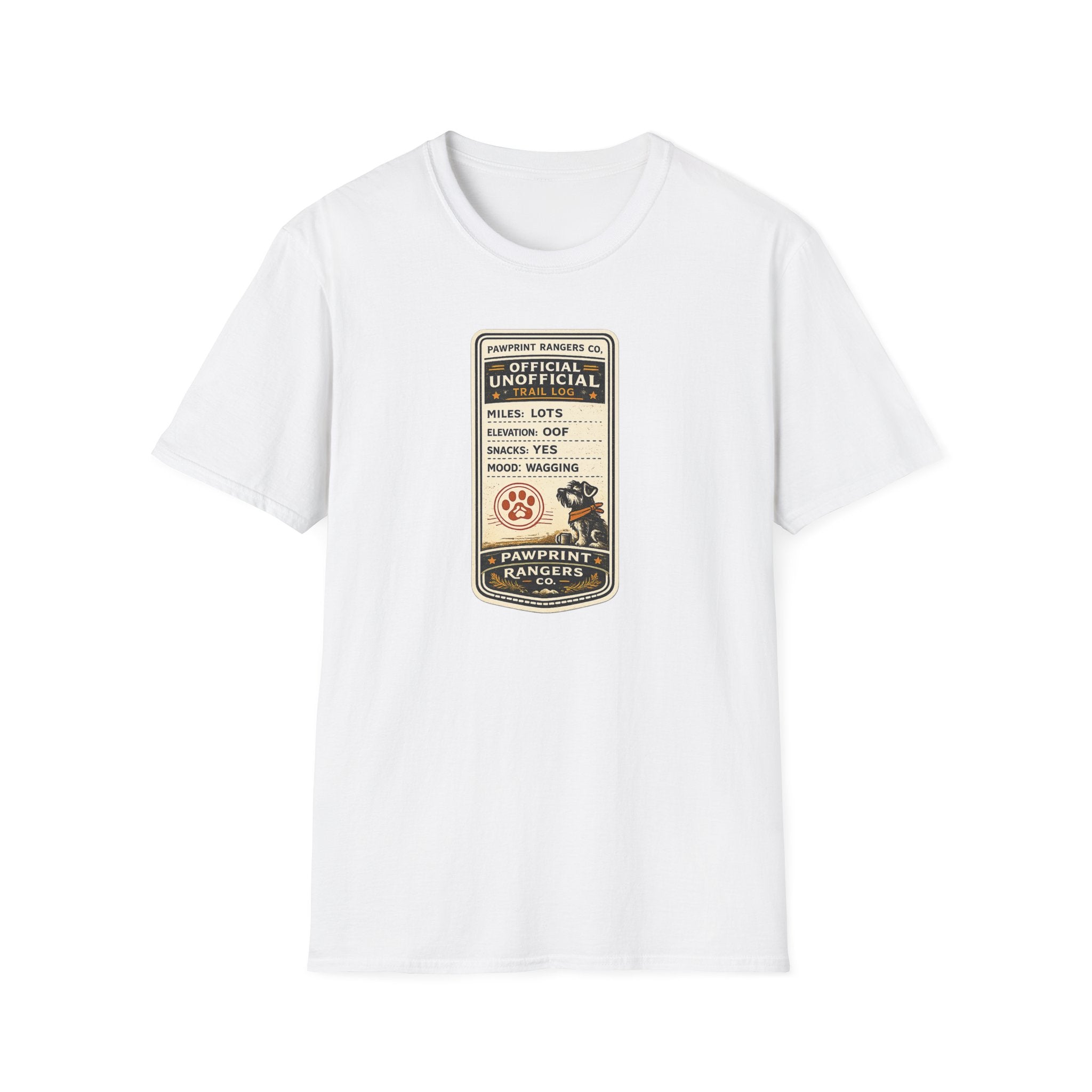 Pawprint Rangers Co Official Unofficial Trail Log T-Shirt