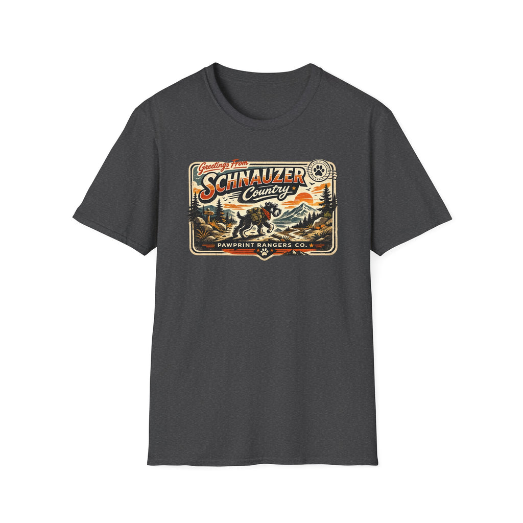 Greetings From Schnauzer Country Pawprint Rangers Co. T-Shirt