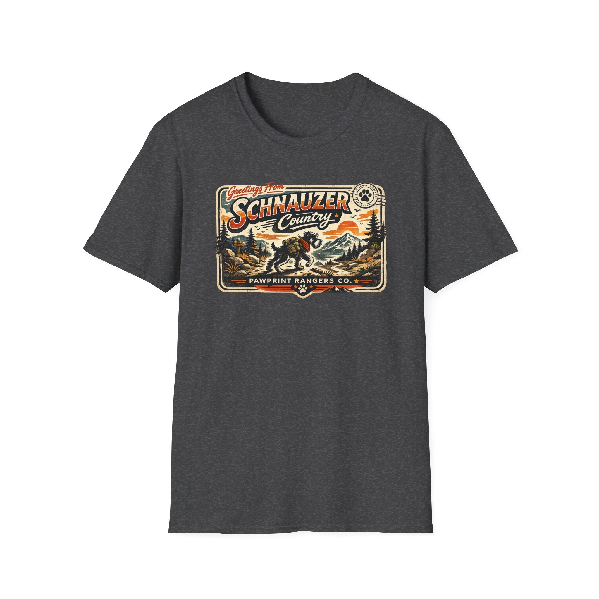 Greetings From Schnauzer Country Pawprint Rangers Co. T-Shirt
