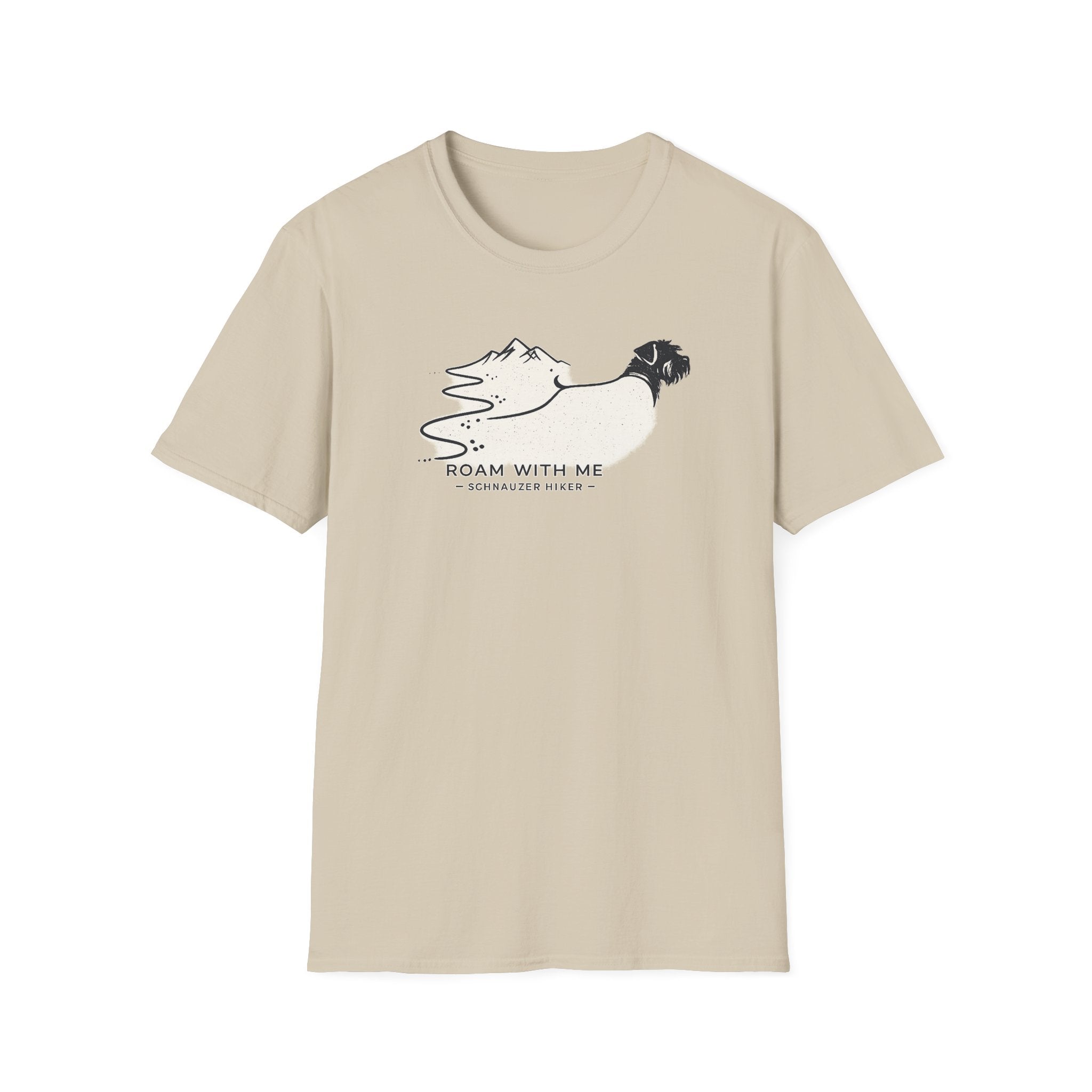Roam With Me Schnauzer Hiker T-Shirt