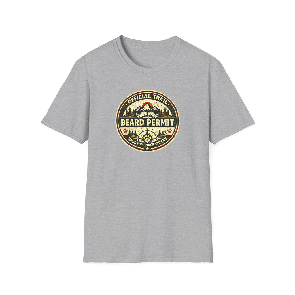 Official Trail Beard Permit Valid For Snack Checks T-Shirt