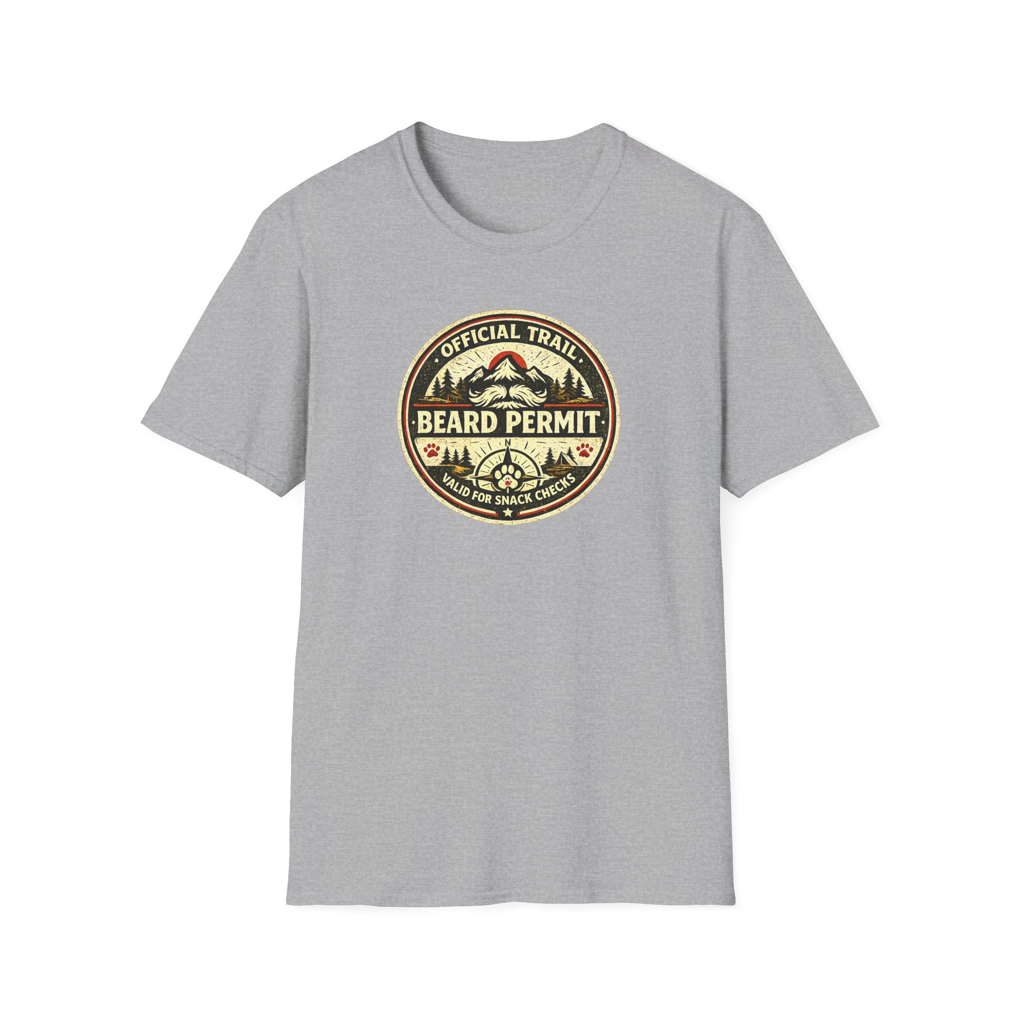 Official Trail Beard Permit Valid For Snack Checks T-Shirt