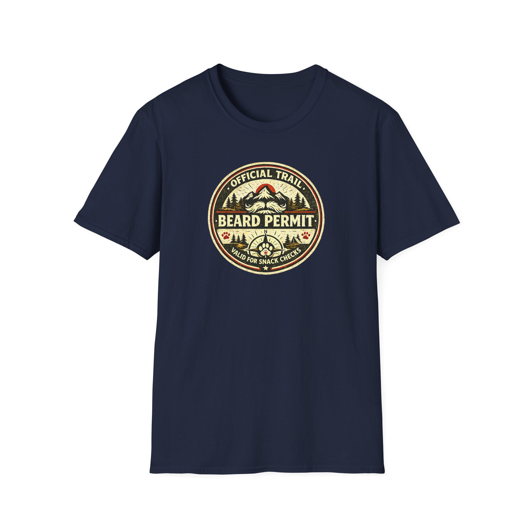 Official Trail Beard Permit Valid For Snack Checks T-Shirt
