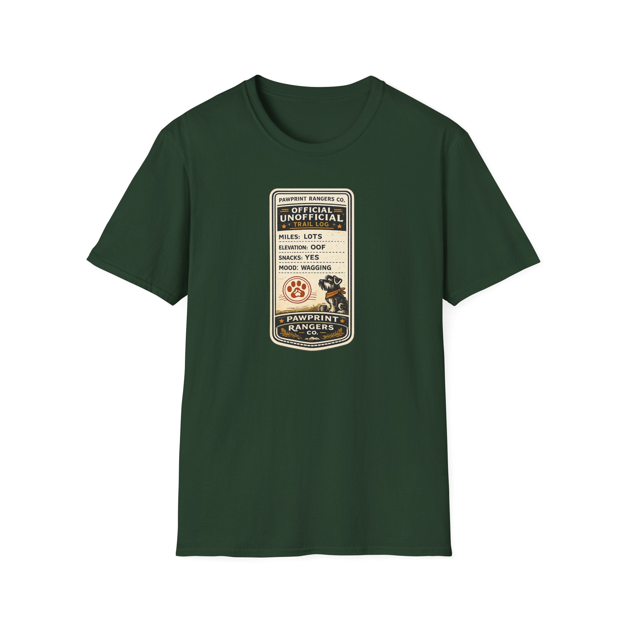 Pawprint Rangers Co Official Unofficial Trail Log T-Shirt