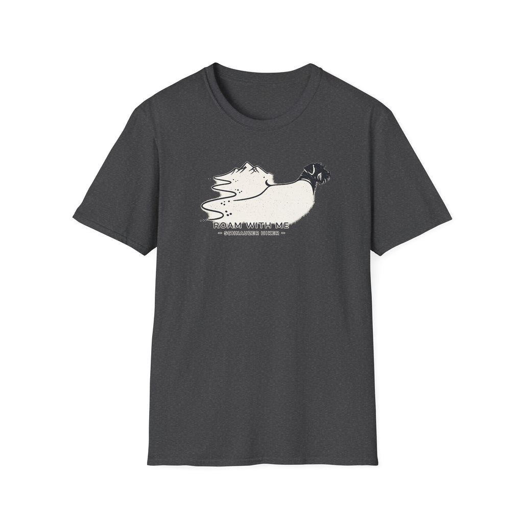 Roam With Me Schnauzer Hiker T-Shirt