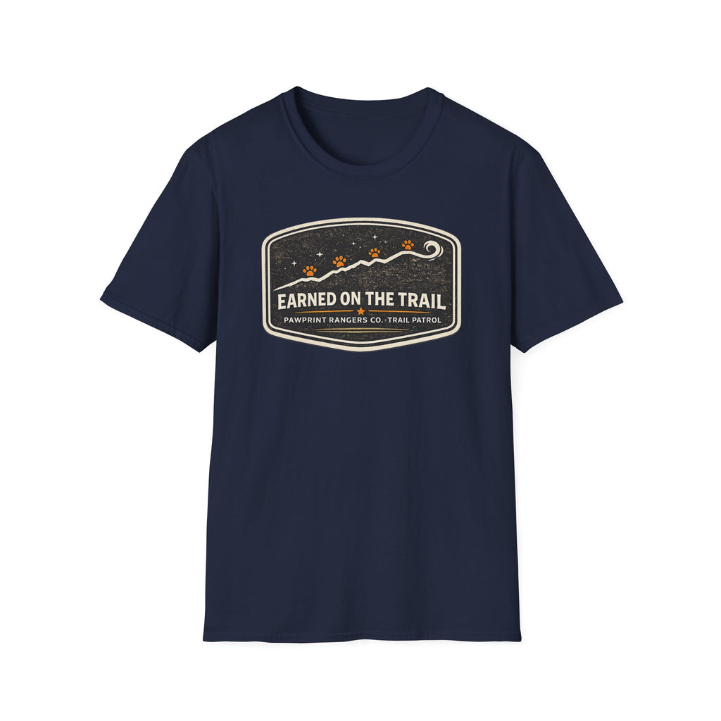 Earned On The Trail Pawprint Rangers Co. Trail Patrol T-Shirt
