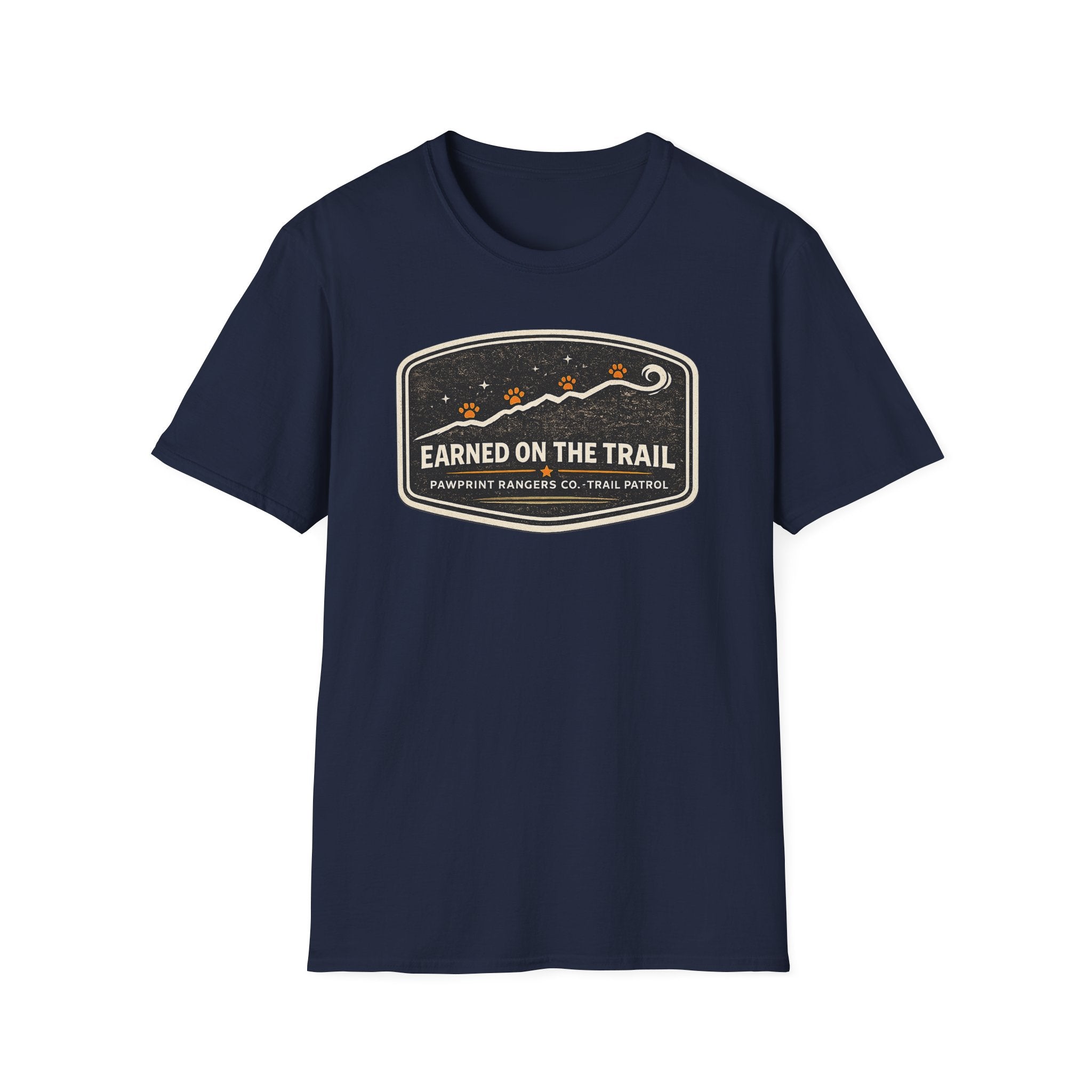 Earned On The Trail Pawprint Rangers Co. Trail Patrol T-Shirt