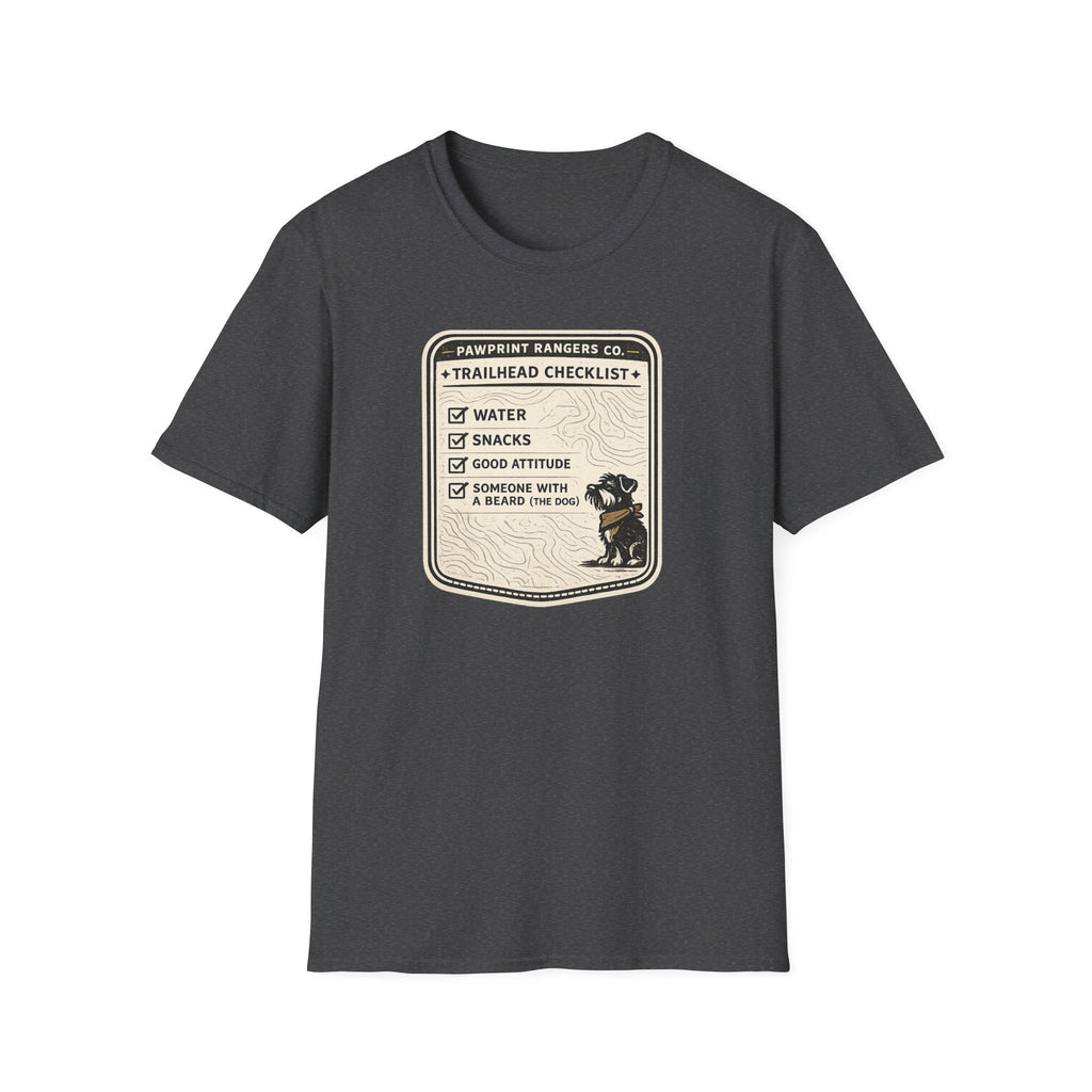 Pawprint Rangers Co. Trailhead Checklist T-Shirt