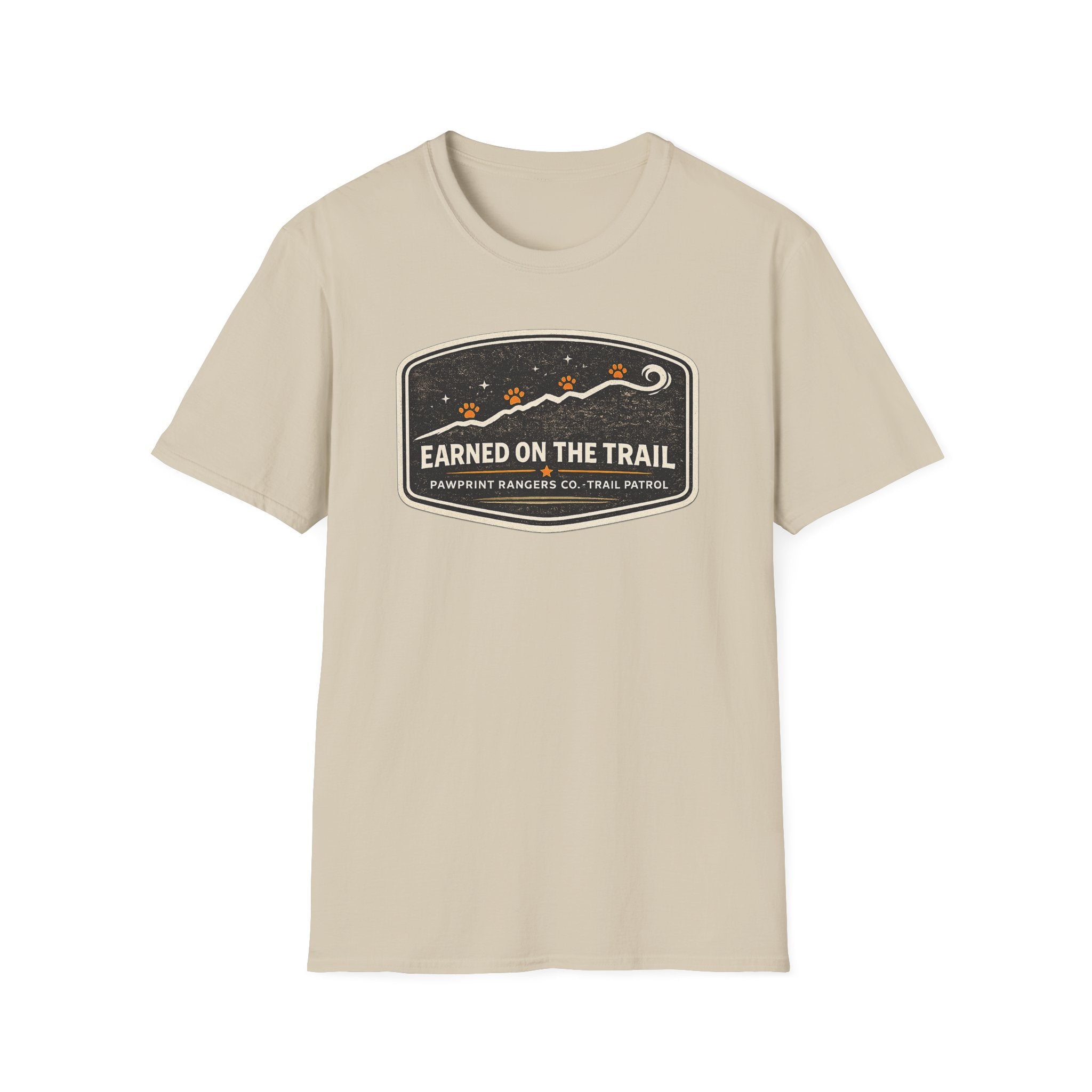 Earned On The Trail Pawprint Rangers Co. Trail Patrol T-Shirt