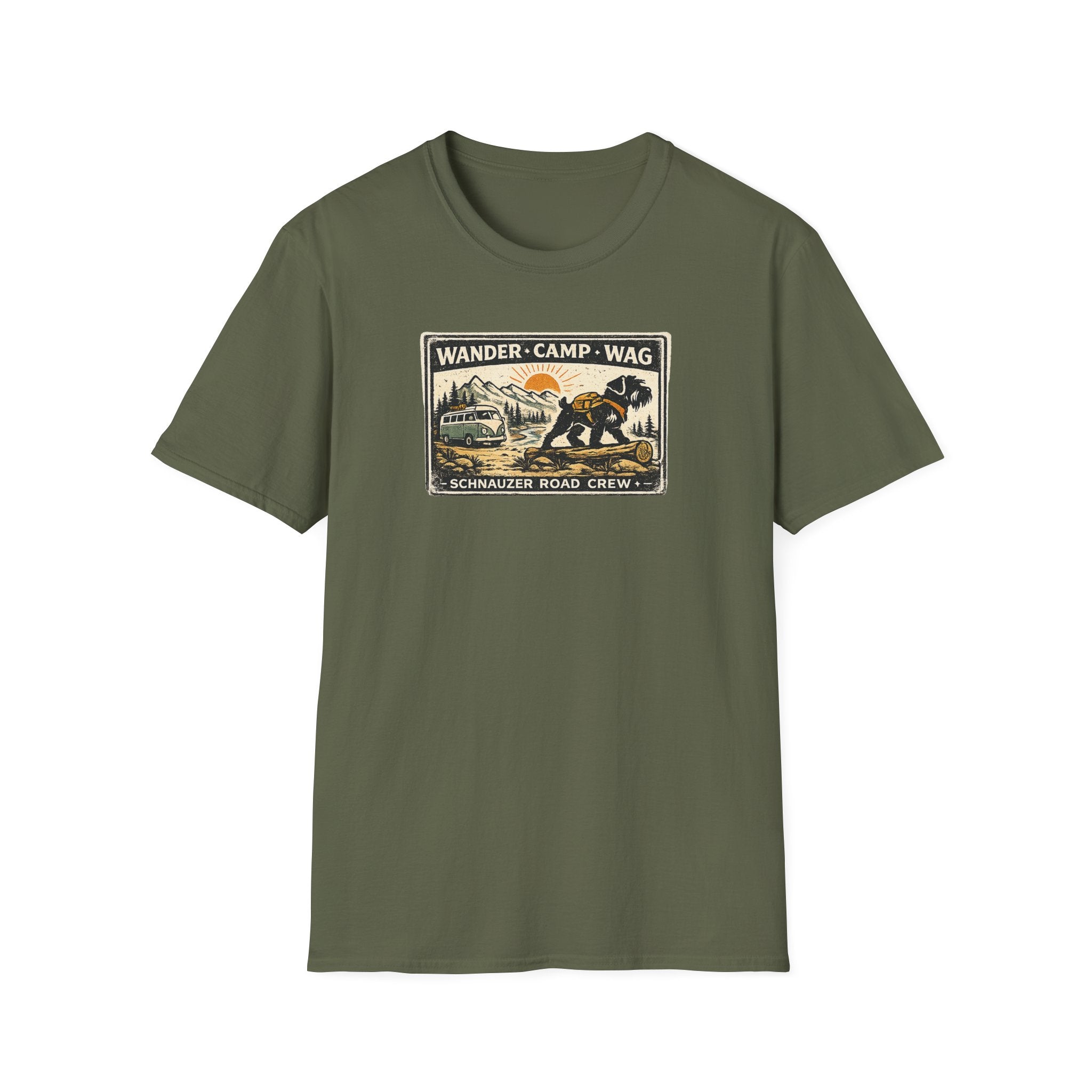 Wander Camp Wag Schnauzer Road Crew T-Shirt