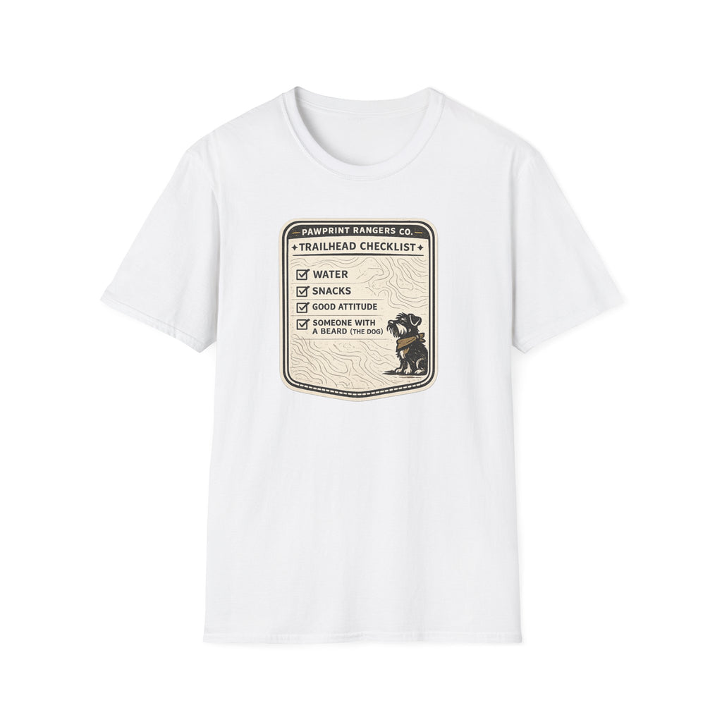 Pawprint Rangers Co. Trailhead Checklist T-Shirt