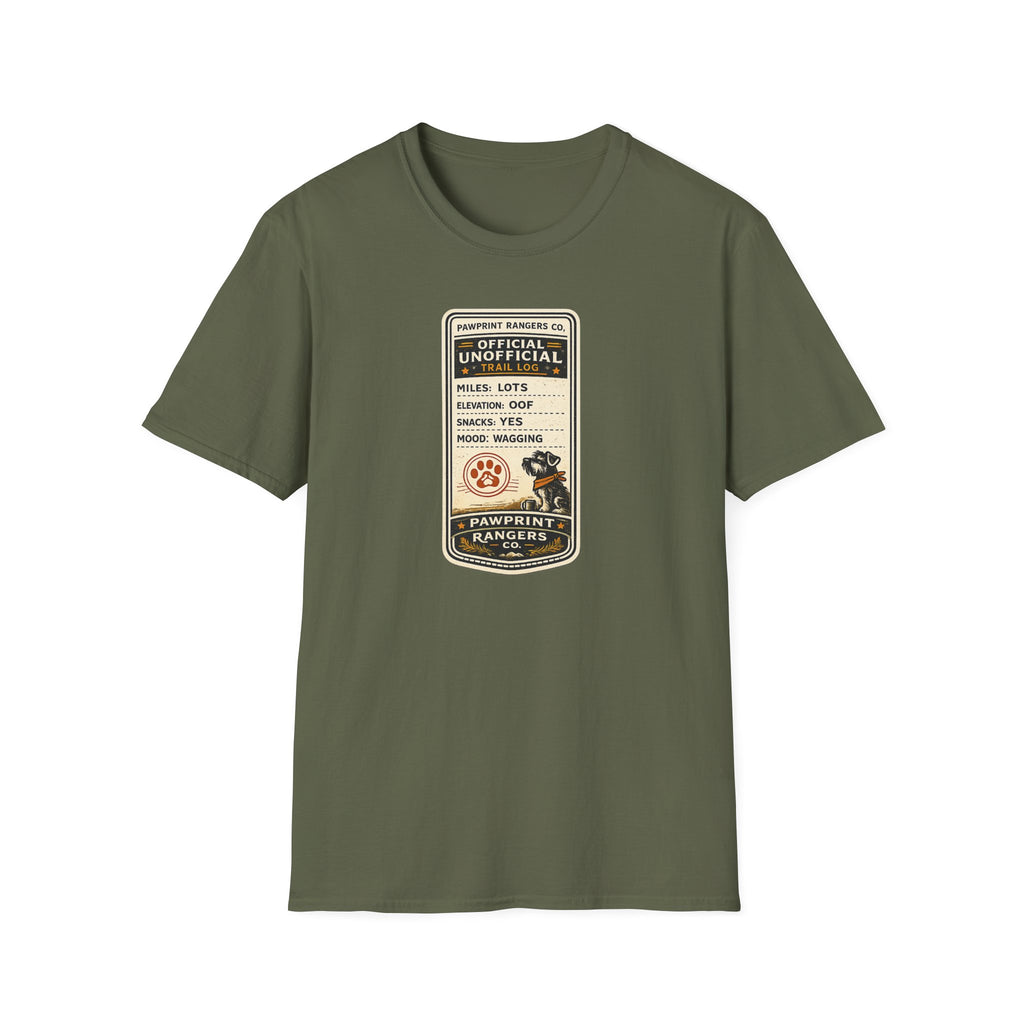 Pawprint Rangers Co Official Unofficial Trail Log T-Shirt