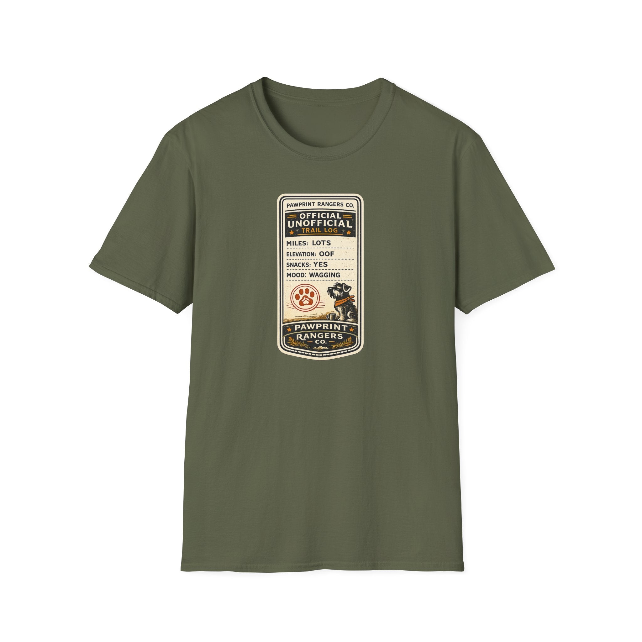 Pawprint Rangers Co Official Unofficial Trail Log T-Shirt