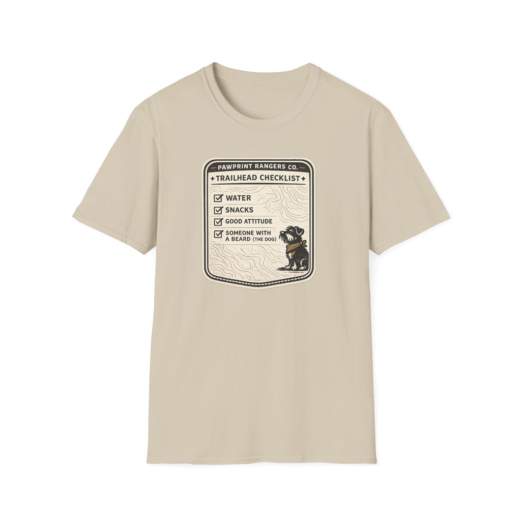 Pawprint Rangers Co. Trailhead Checklist T-Shirt