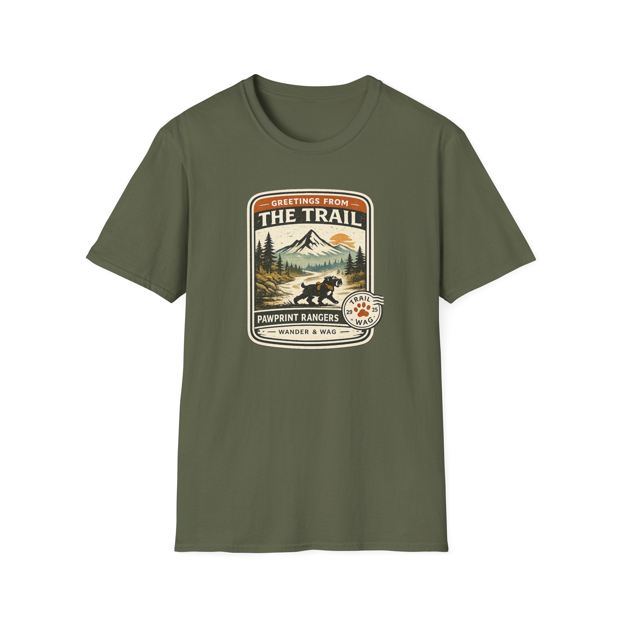 Greetings From The Trail Wander & Wag T-Shirt