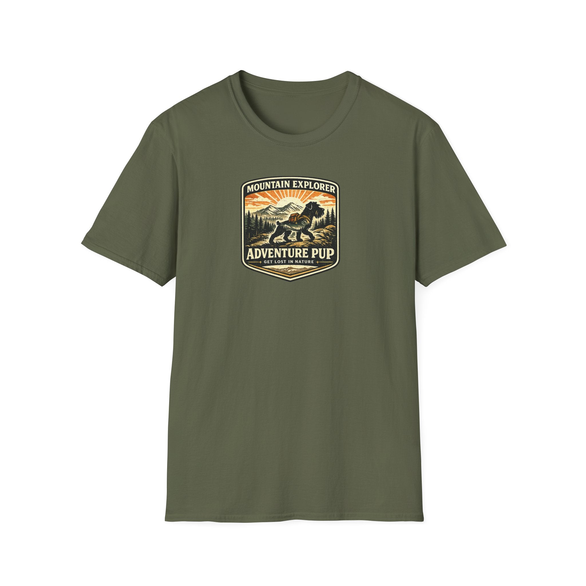 Mountain Explorer Adventure Pup Get Lost In Nature T-Shirt