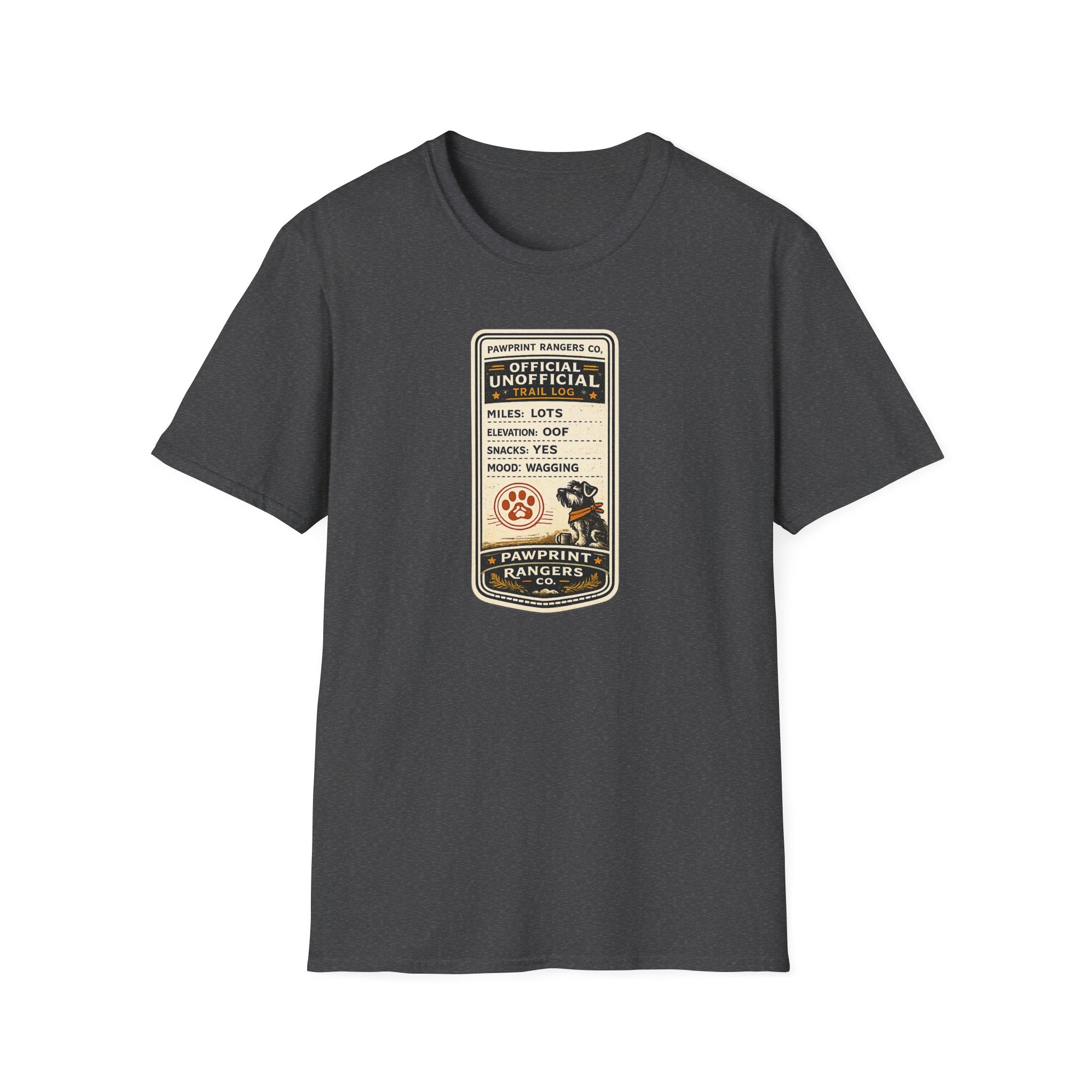 Pawprint Rangers Co Official Unofficial Trail Log T-Shirt