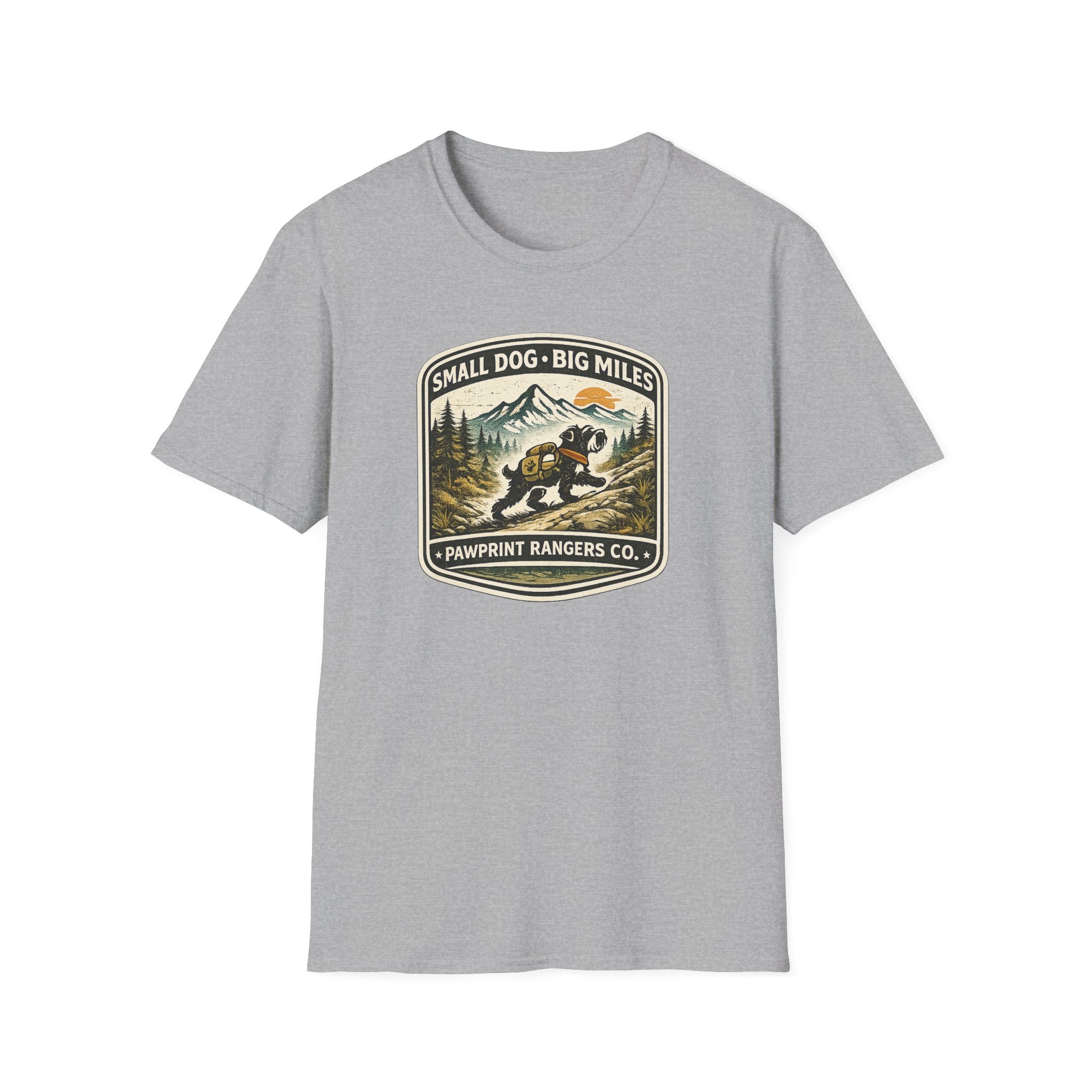 Small Dog Big Miles Pawprint Rangers Co. T-Shirt