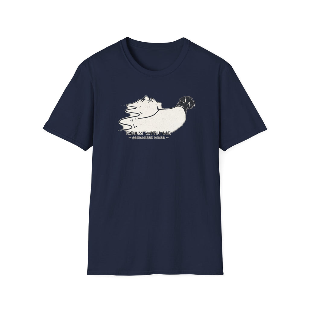 Roam With Me Schnauzer Hiker T-Shirt