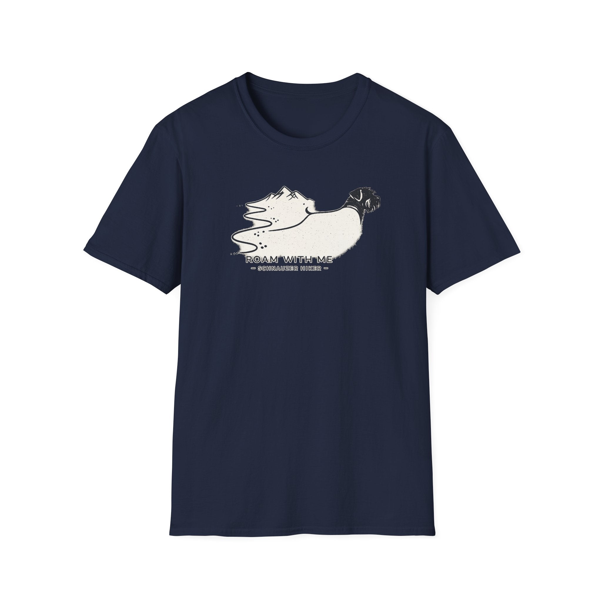 Roam With Me Schnauzer Hiker T-Shirt