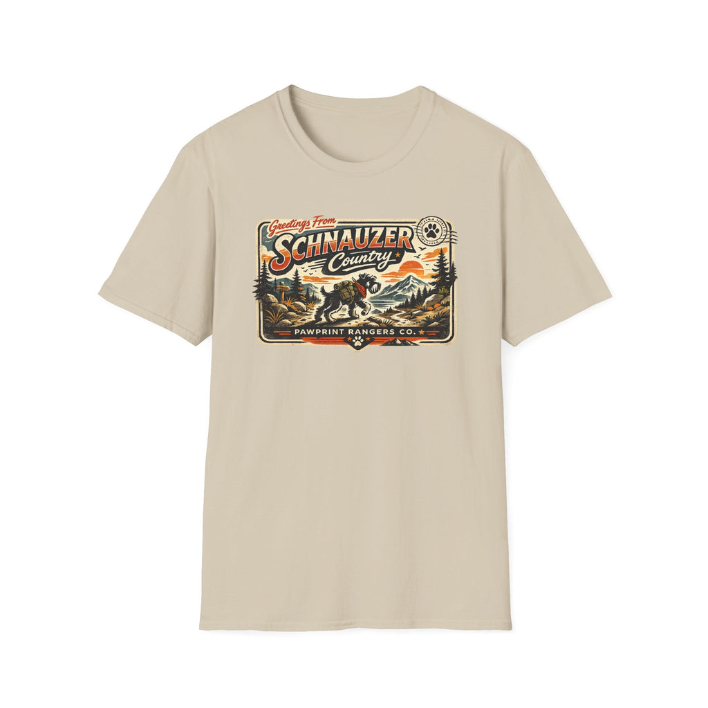 Greetings From Schnauzer Country Pawprint Rangers Co. T-Shirt