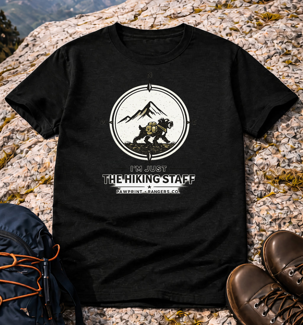 I'm Just The Hiking Staff Pawprint Rangers Co. T-Shirt