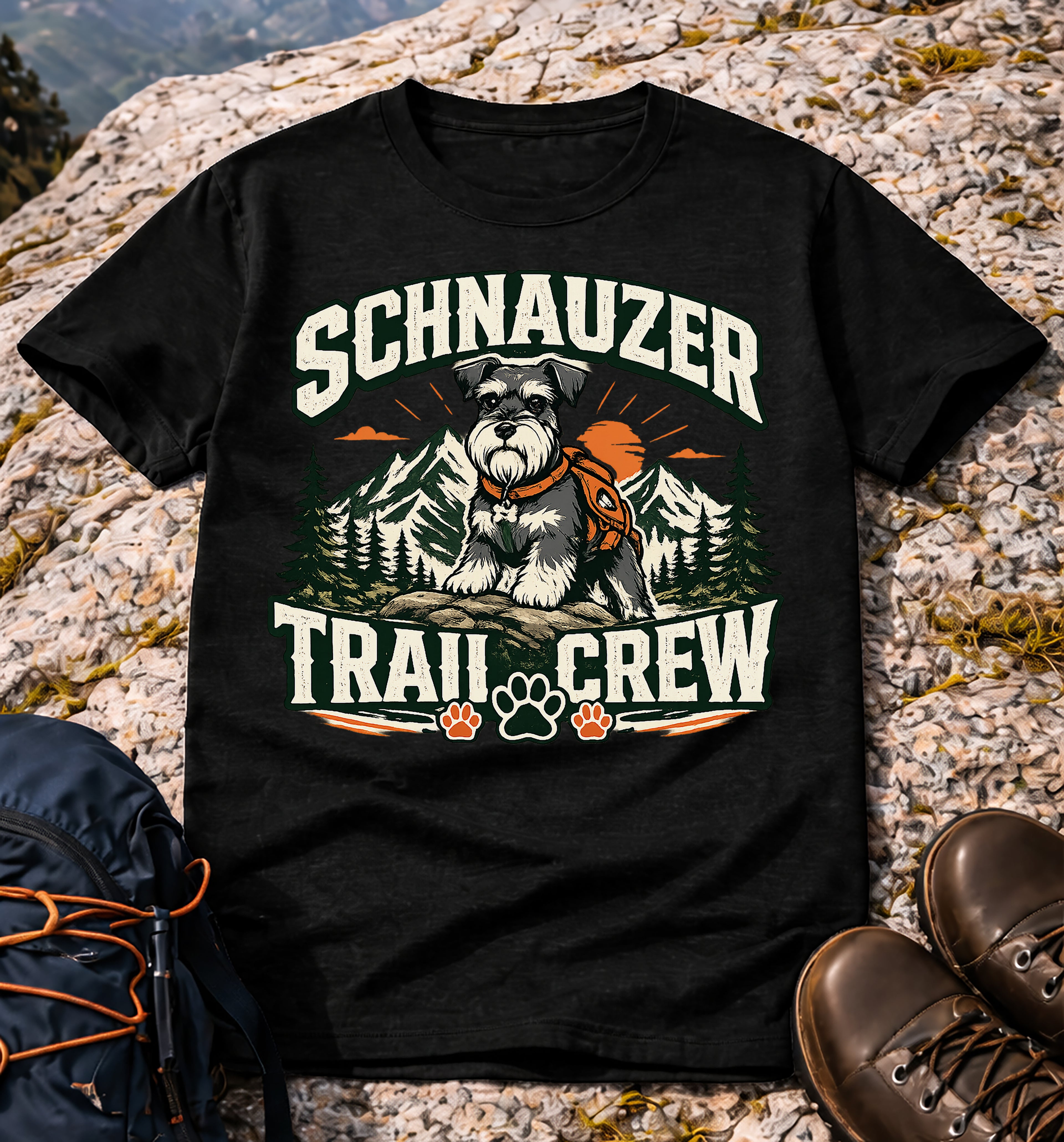 Schnauzer Trail Crew Tee