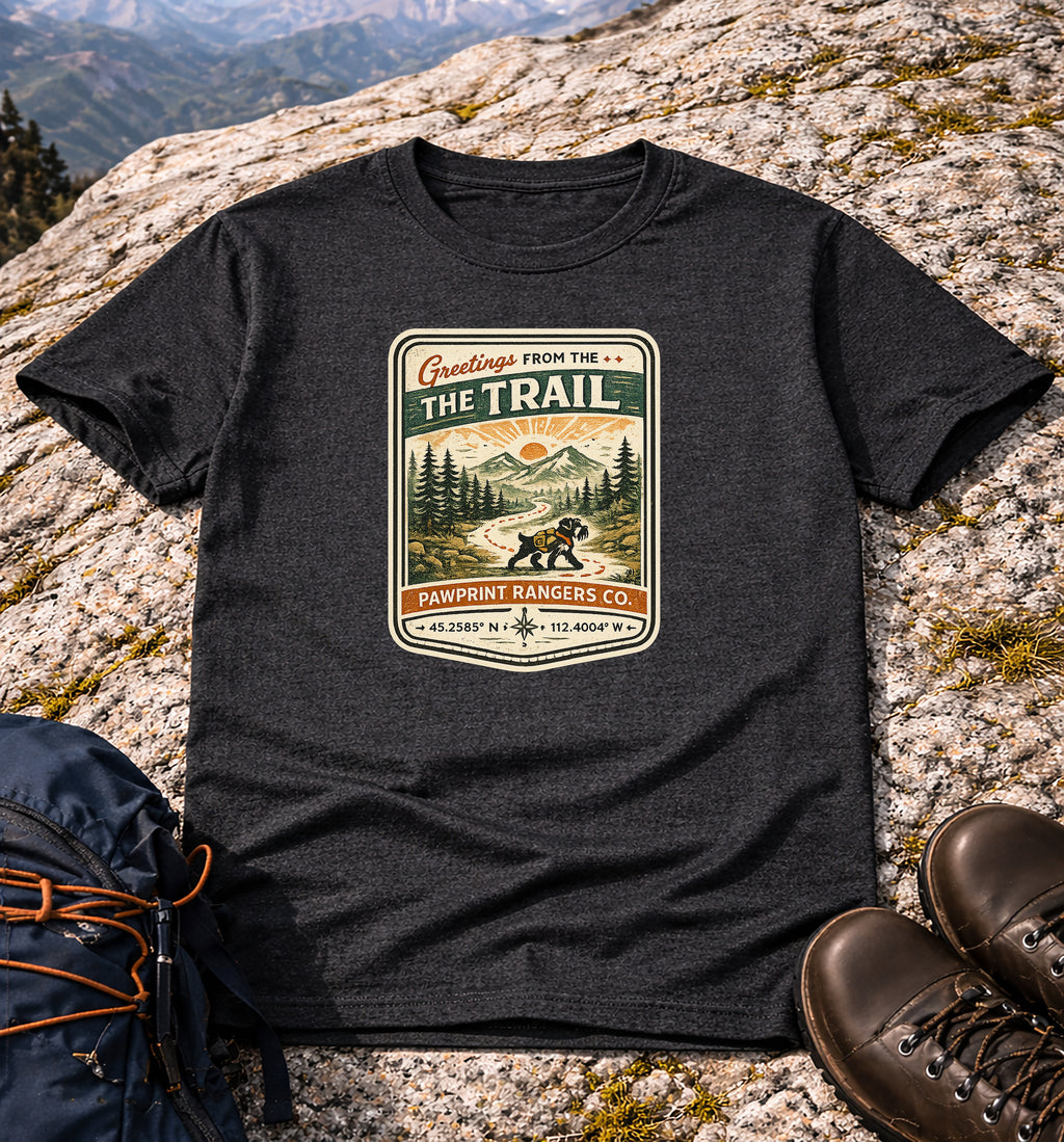 Greetings From The Trail Pawprint  Rangers Co. T-Shirt