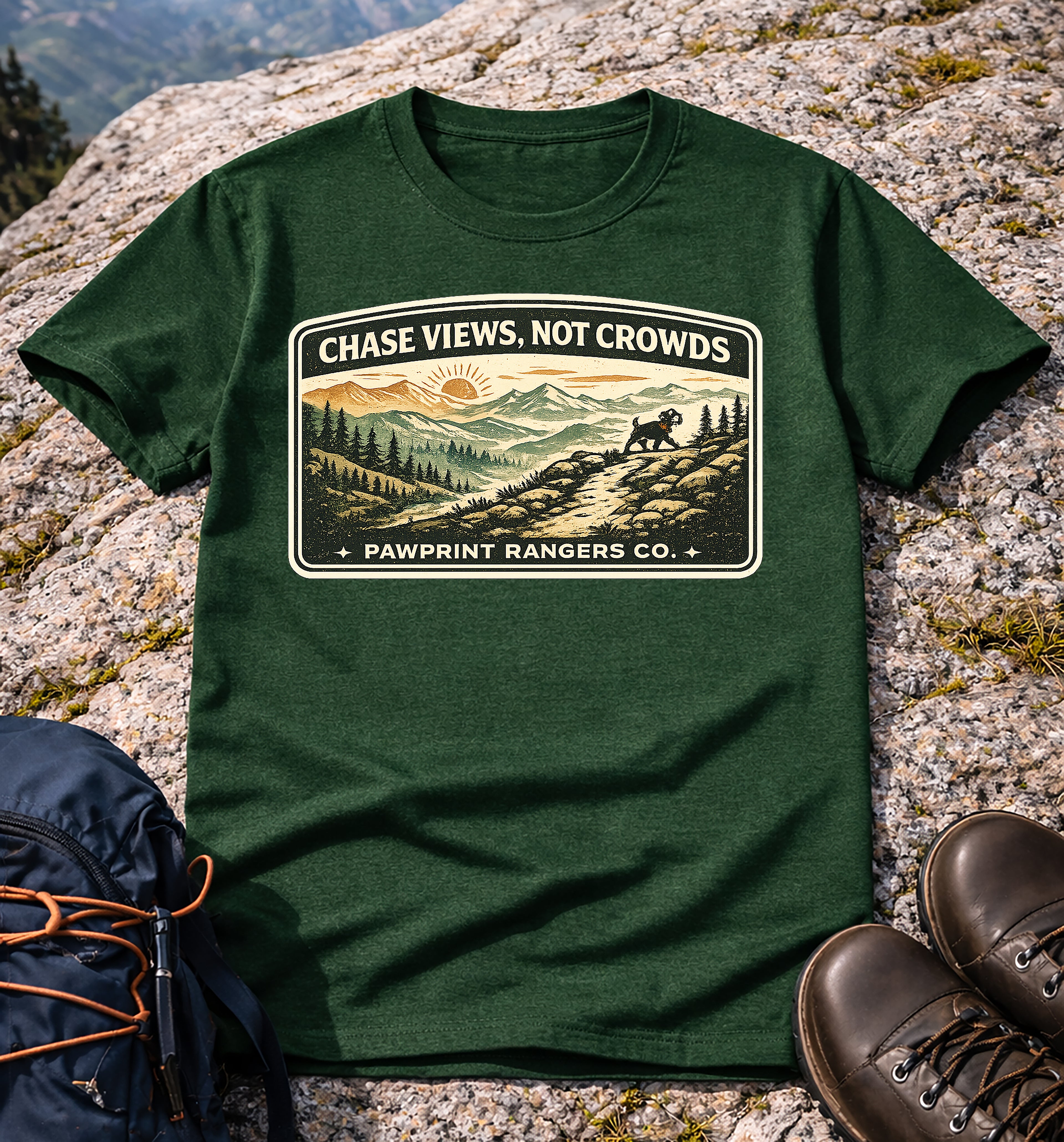 Chase Views Not Crowds T-Shirt