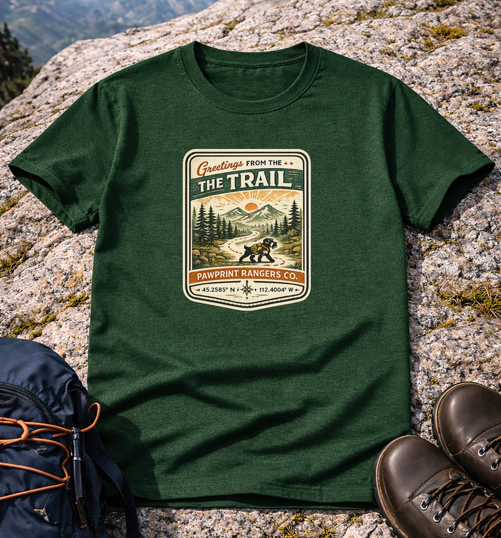 Greetings From The Trail Pawprint  Rangers Co. T-Shirt