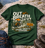 Out of Breath Hiking Society T-Shirt (Pawprint Rangers Co.)