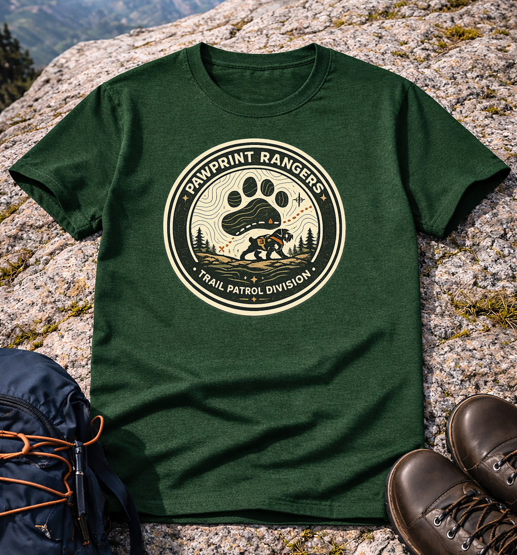 Pawprint Rangers Trail Patrol Division T-Shirt