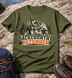 Backcountry Defender Schnauzer Hiking T-Shirt