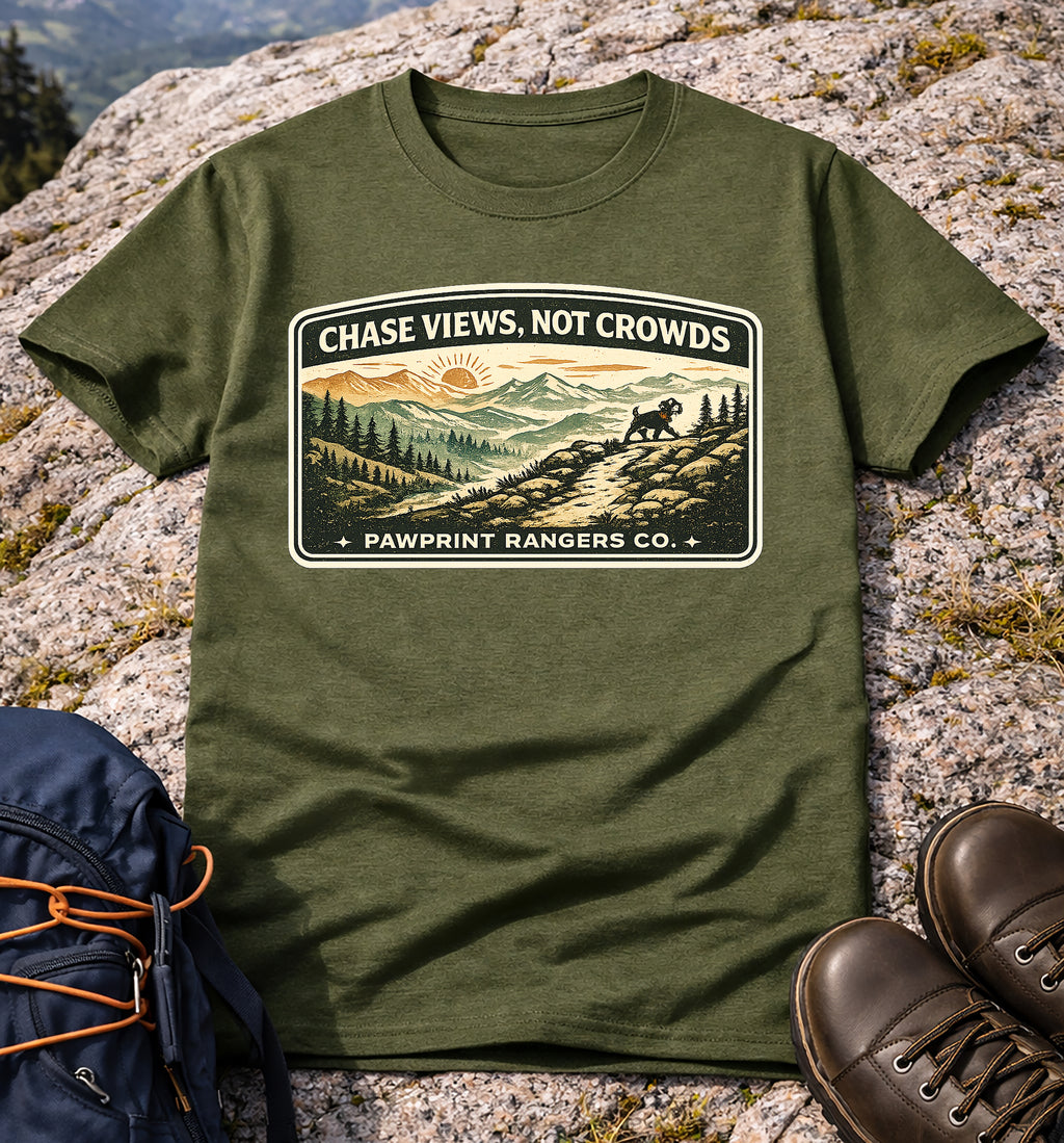 Chase Views Not Crowds T-Shirt