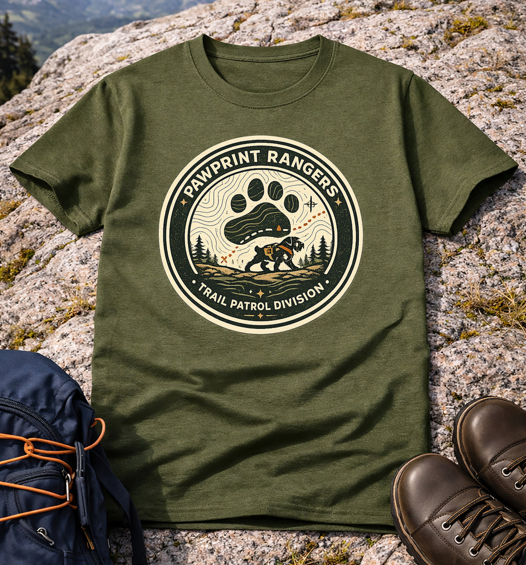 Pawprint Rangers Trail Patrol Division T-Shirt