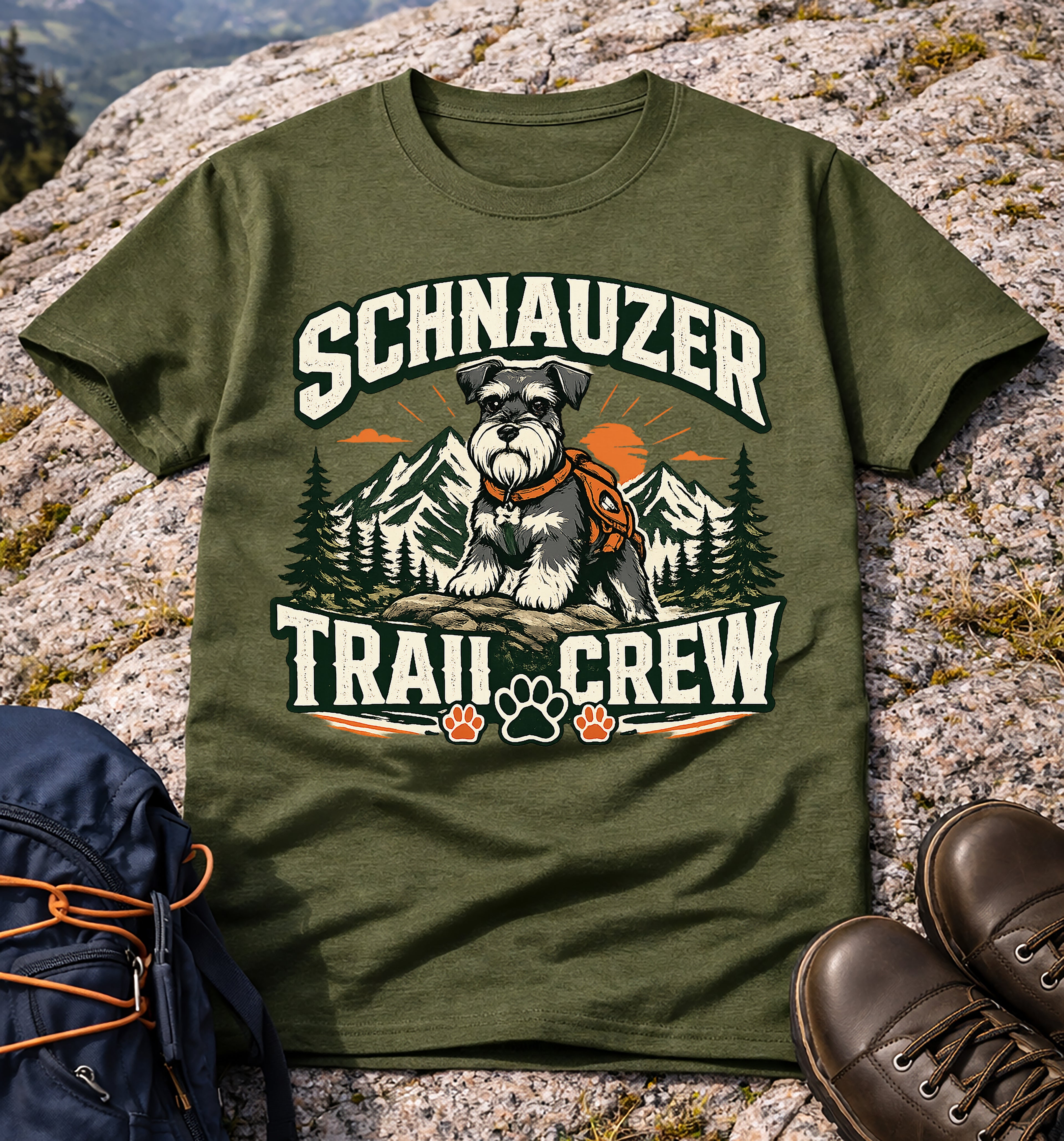 Schnauzer Trail Crew Tee